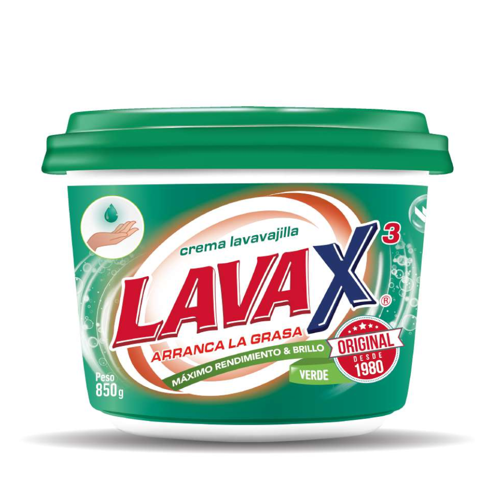 Lavavajilla LavaX3 Verde Crema 850Gr