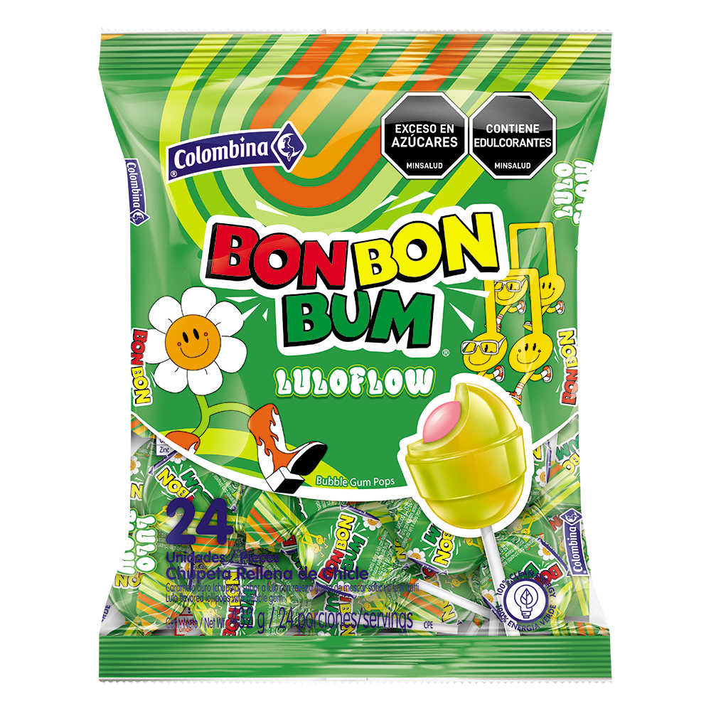 Bon Bon Bum Lulo Flow 24 Unidades 432Gr