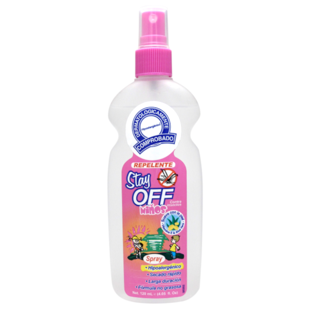 Repelente Líquido De Insectos  Stay Off Niños Spray 120Ml