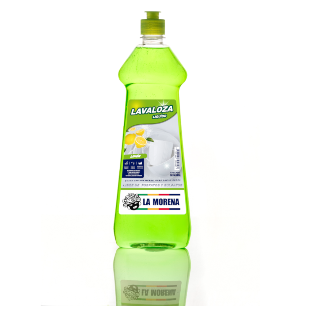 Lavaloza Líquido Limón La Morena 850Ml