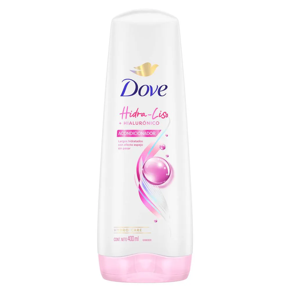 Acondicionador Dove Hidra Liso + Hialurónico 400Ml