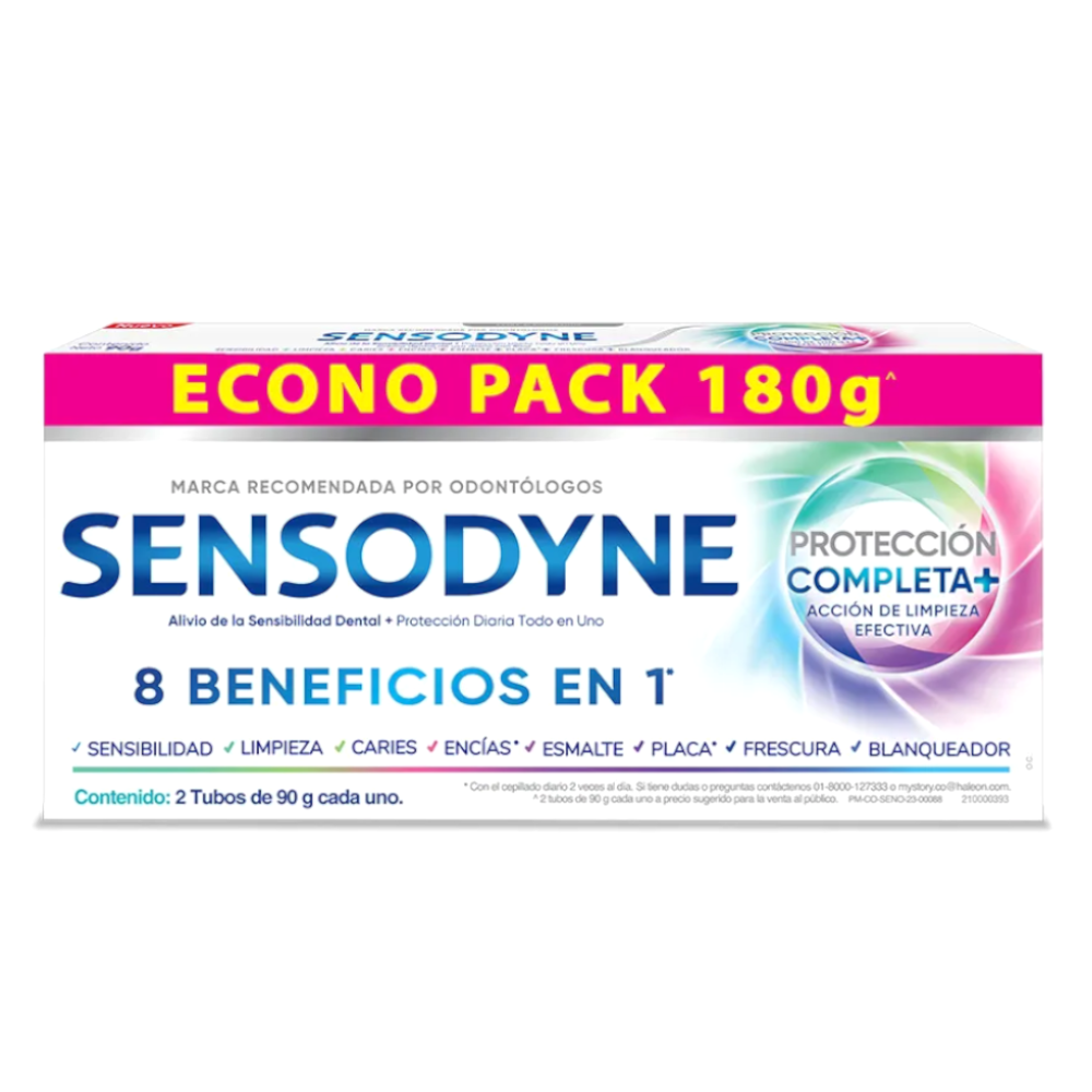 Crema Dental Sensodyne Protección Completa 90Gr 2 Unidades