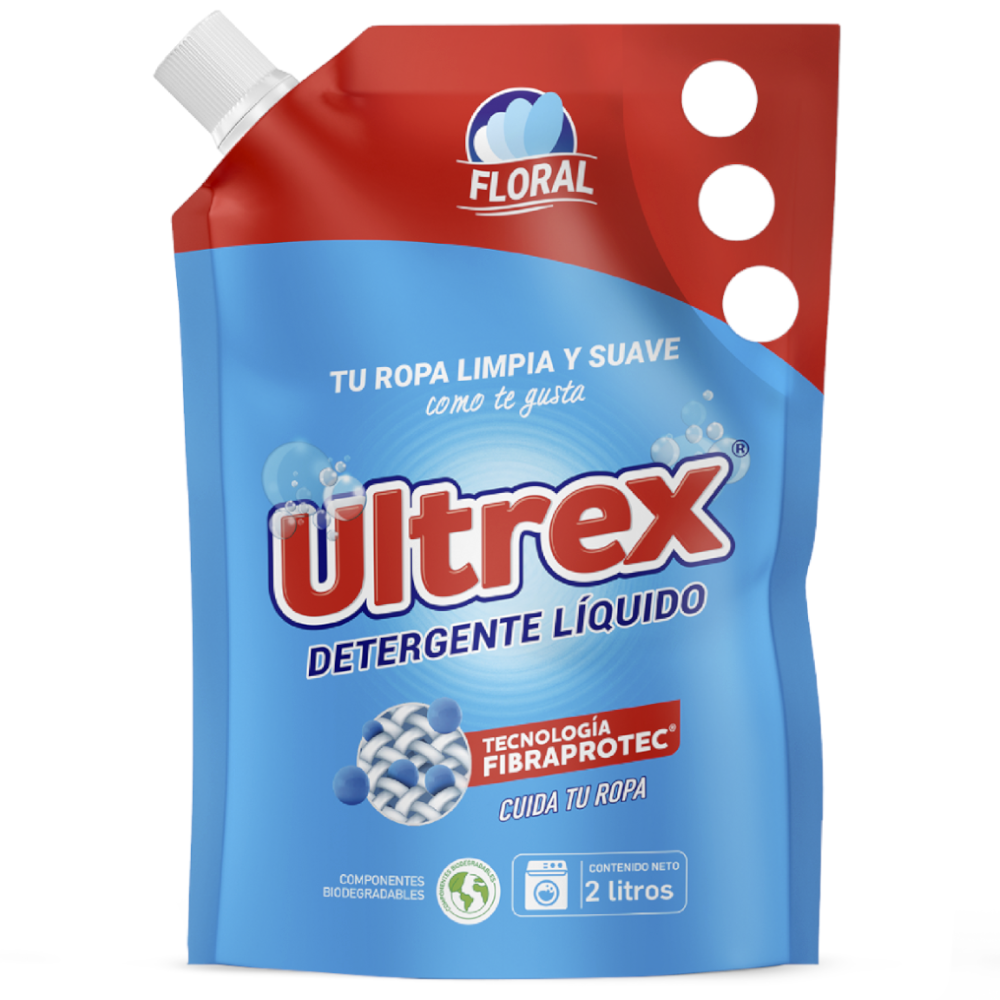 Detergente Líquido Ultrex Floral Doypack 2000Ml