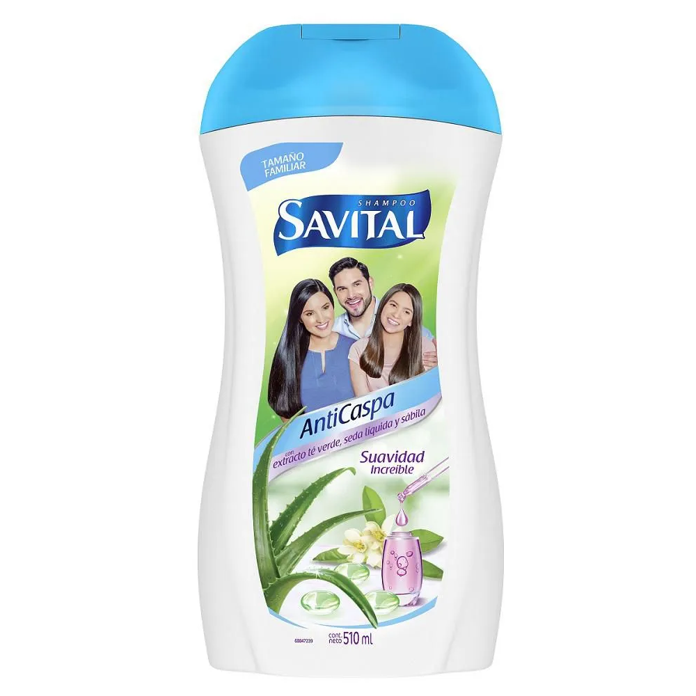 Shampoo Savital Anticaspa Te Verde 510Ml