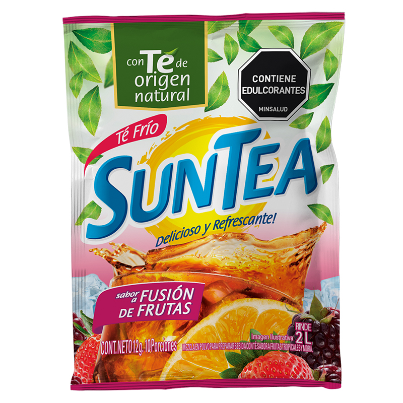 Té Polvo Suntea  Fusión Frutas 12Gr