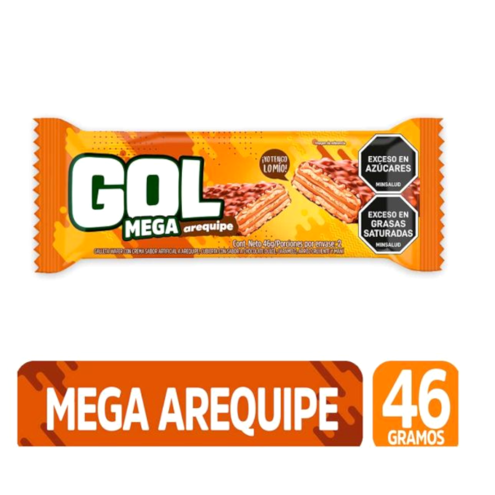 Chocolatina Gol Mega Arequipe 48Gr
