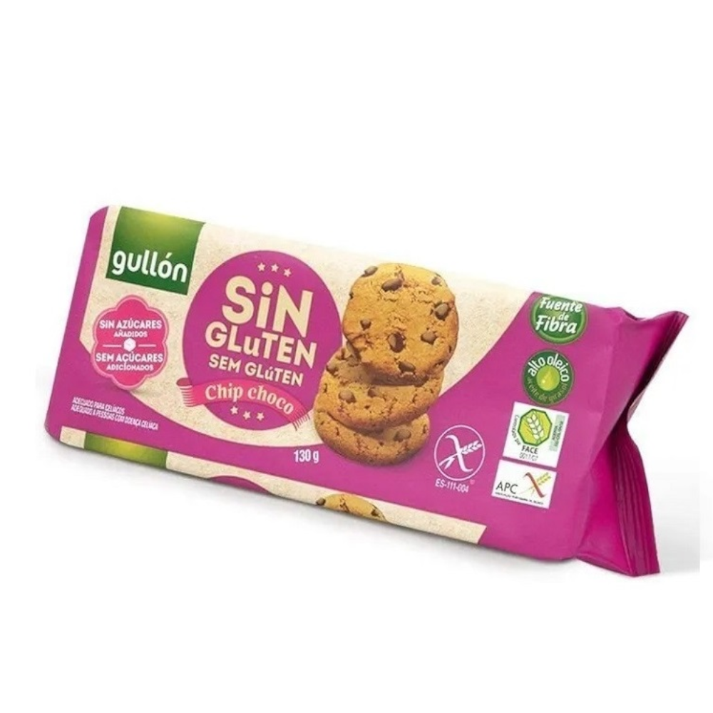 Galletas Chips Chocolate Sin Gluten Gullón 130Gr