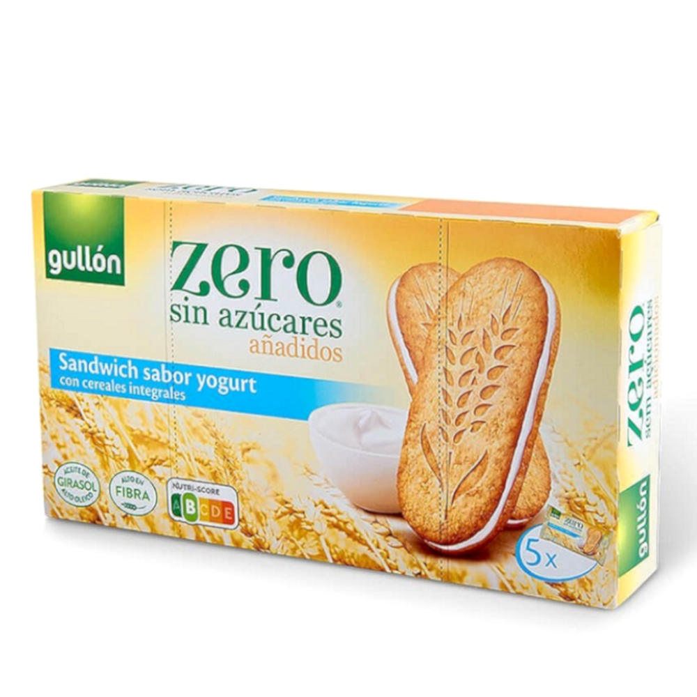 Galletas Sandwich Zero Azúcar Gullón Sabor Yogurt  220Gr