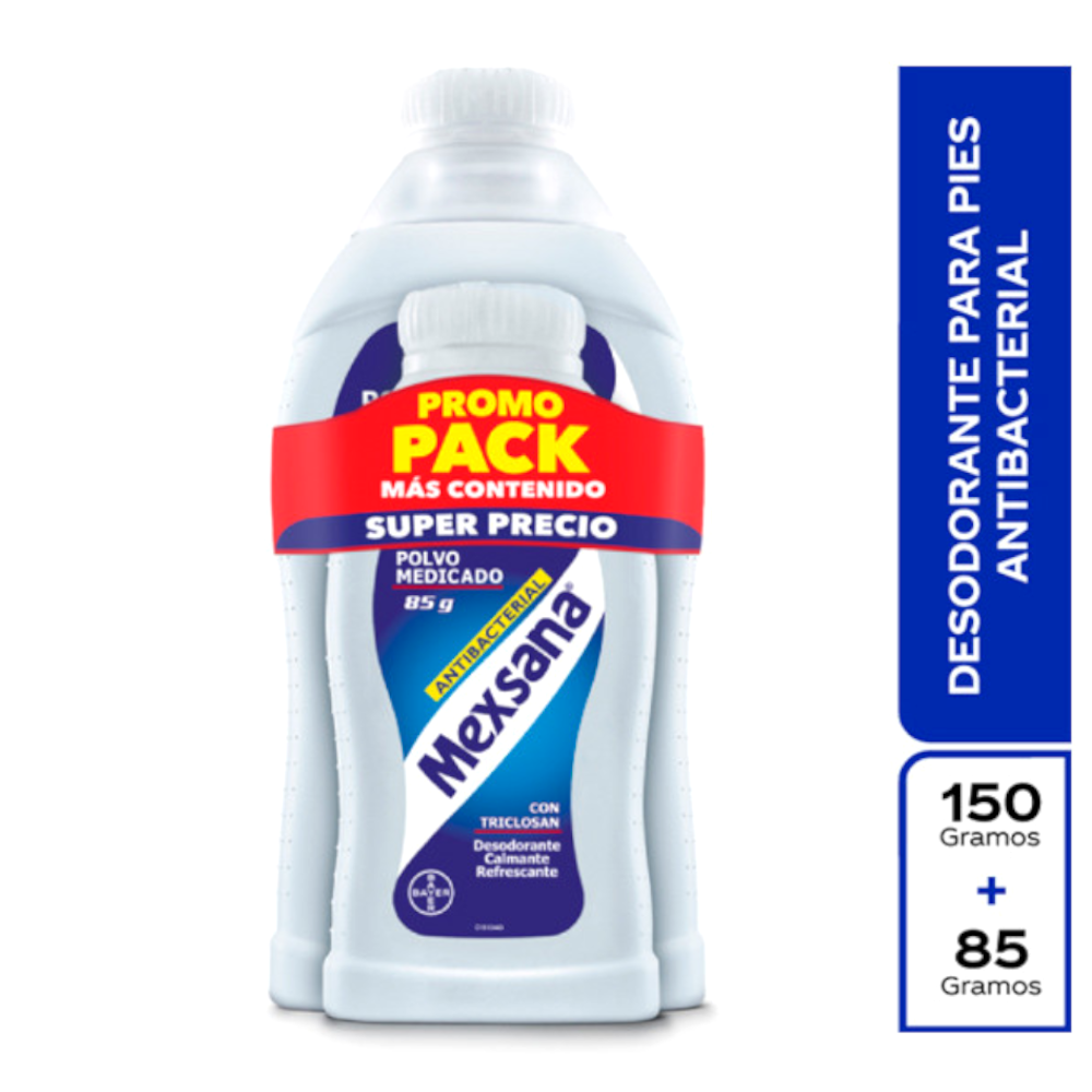 Talco Mexsana 150Gr + Talco 85Gr Precio Especial
