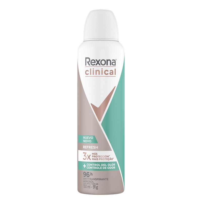 Desodorante Rexona Clinical Refresh Aerosol 150Ml