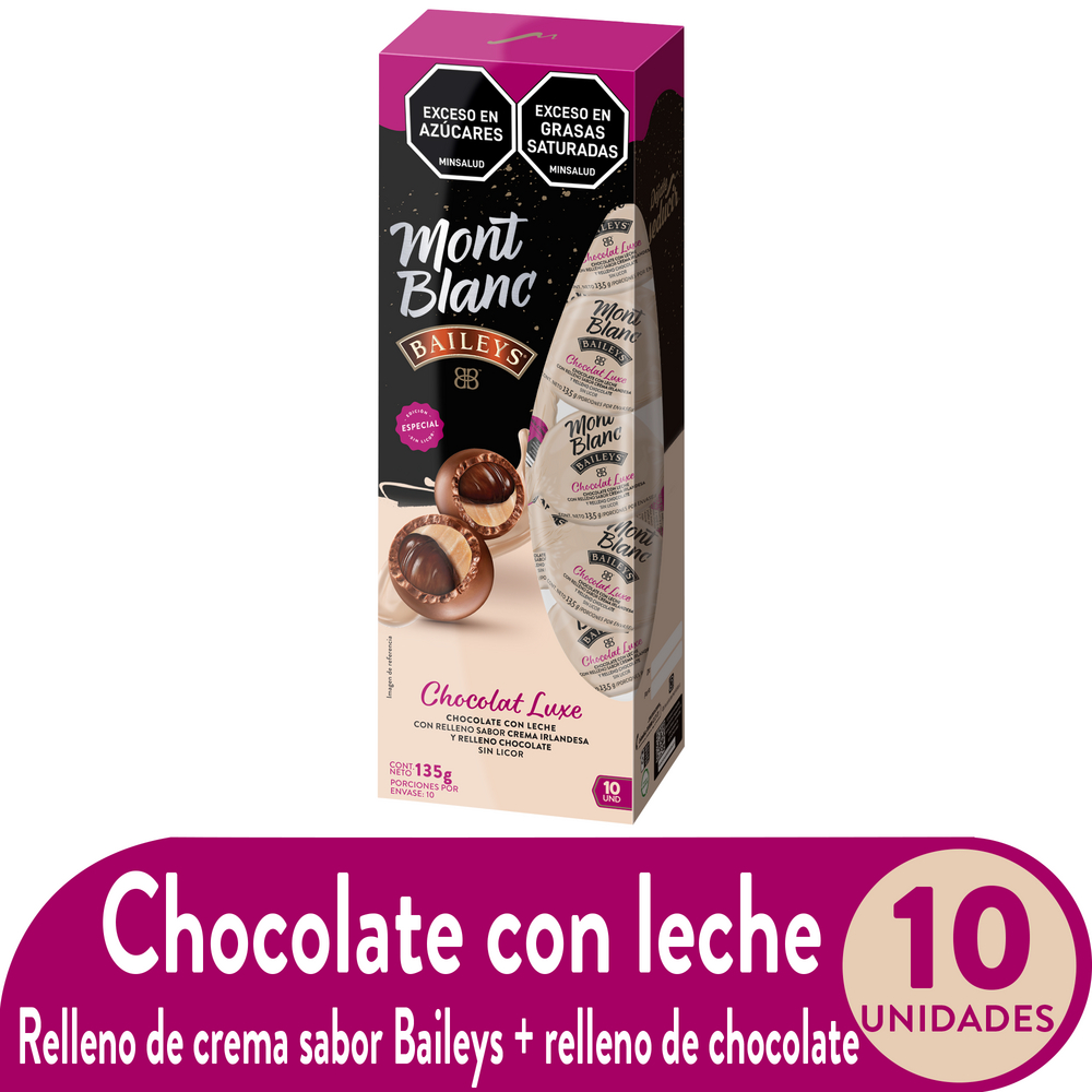 Bombones Montblanc Chocolat Luxe Baileys 10 Unidades 135Gr