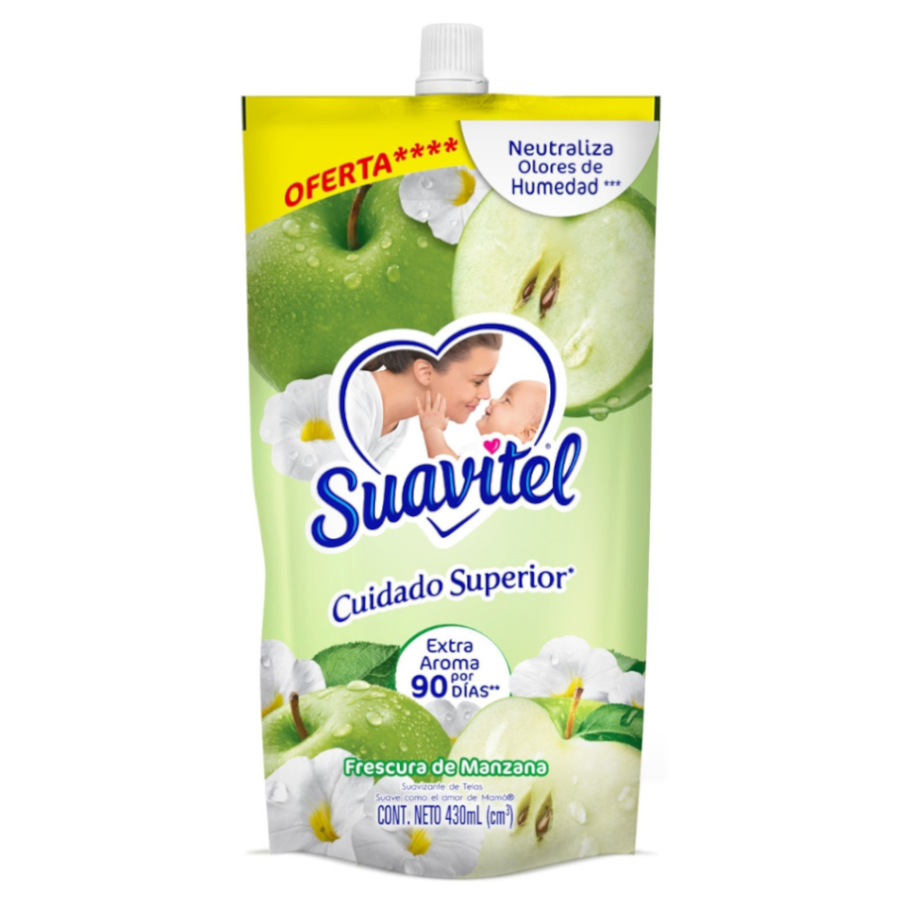 Suavitel Cuidado Superior  Frescura De Manzana Doypak 430Ml