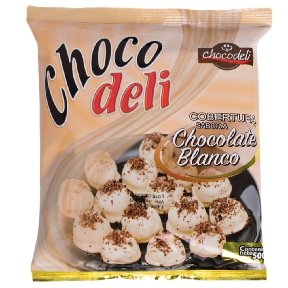 Cobertura Sabor Chocolate Blanco Chocodeli 500Gr