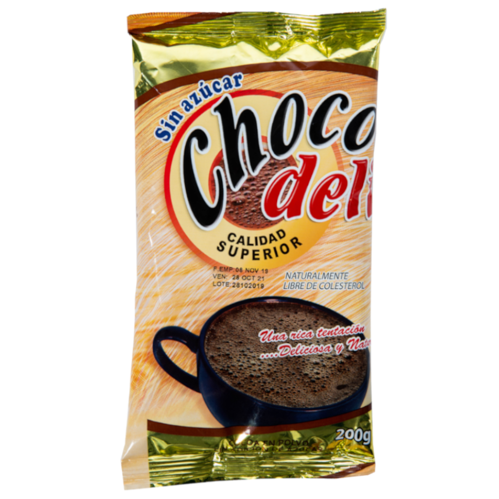 Cocoa Sin Azúcar Chocodeli Bolsa 200Gr