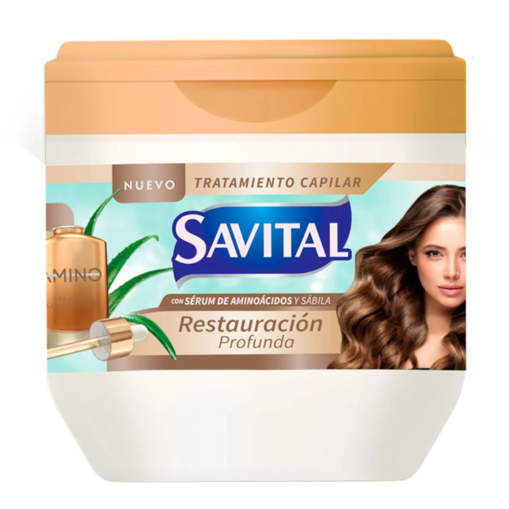 Tratamiento Capilar Savital  Restauración Profunda Sérum Y Aminoácidos Y Sábila 425Ml