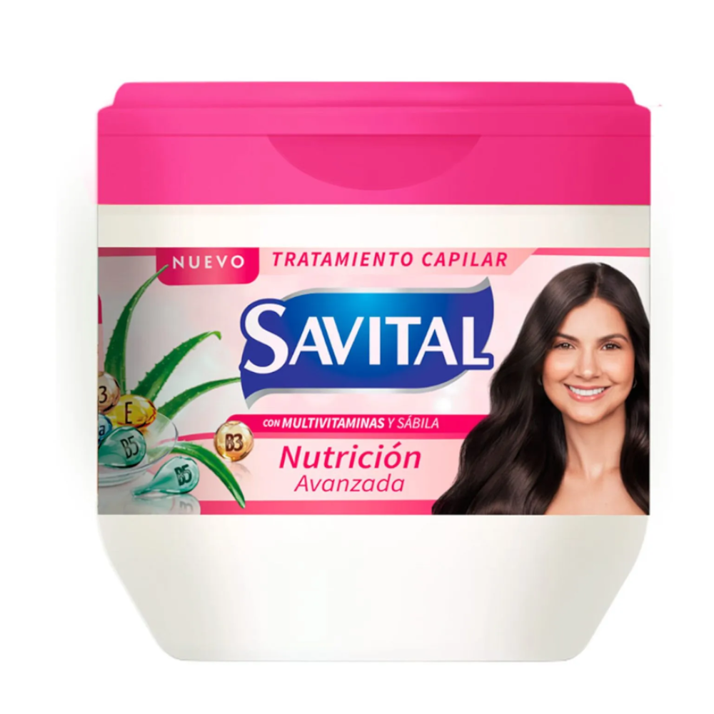 Tratamiento Capilar Savital  Nutrición Avanzada Con Multivitaminas Y Sábila 425Ml