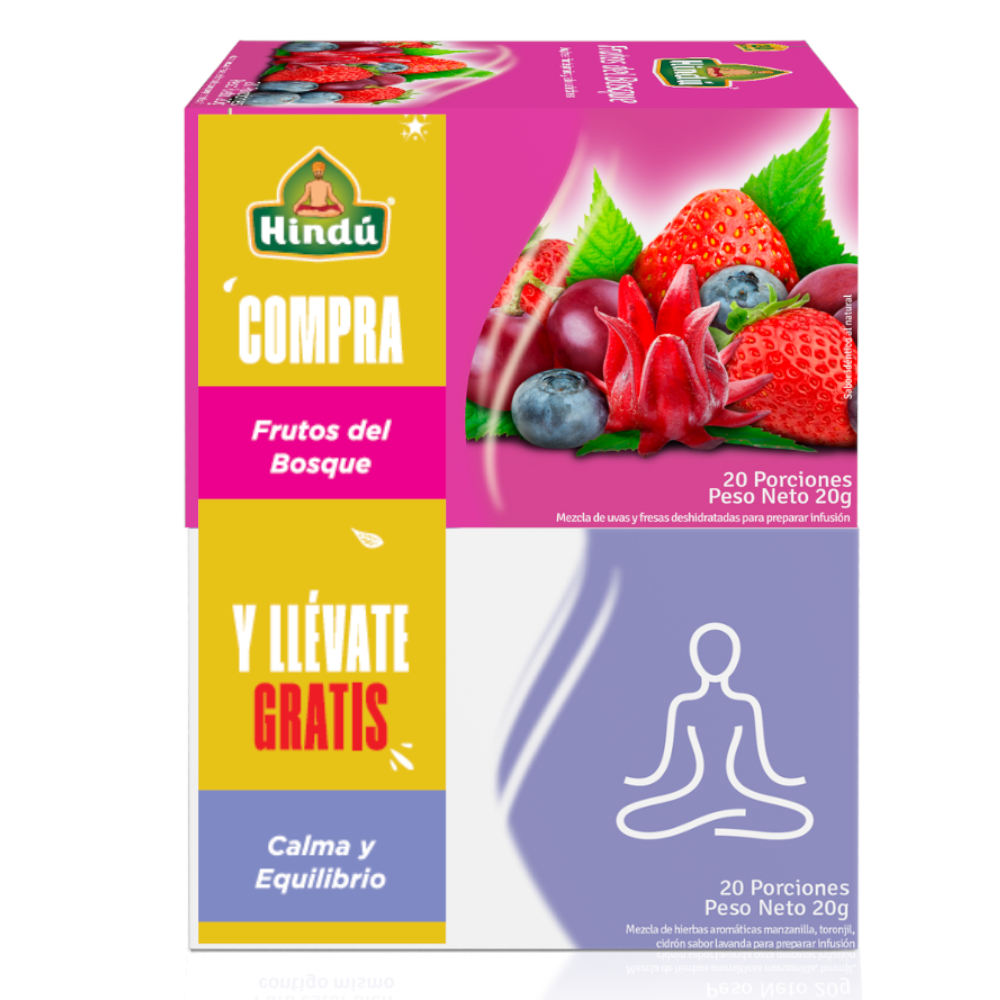 Infusión Hindú Frutos Del Bosque 20 Unidades 20Gr Gratis Infusion Calma Equilibrio 20 Unidades 20Gr