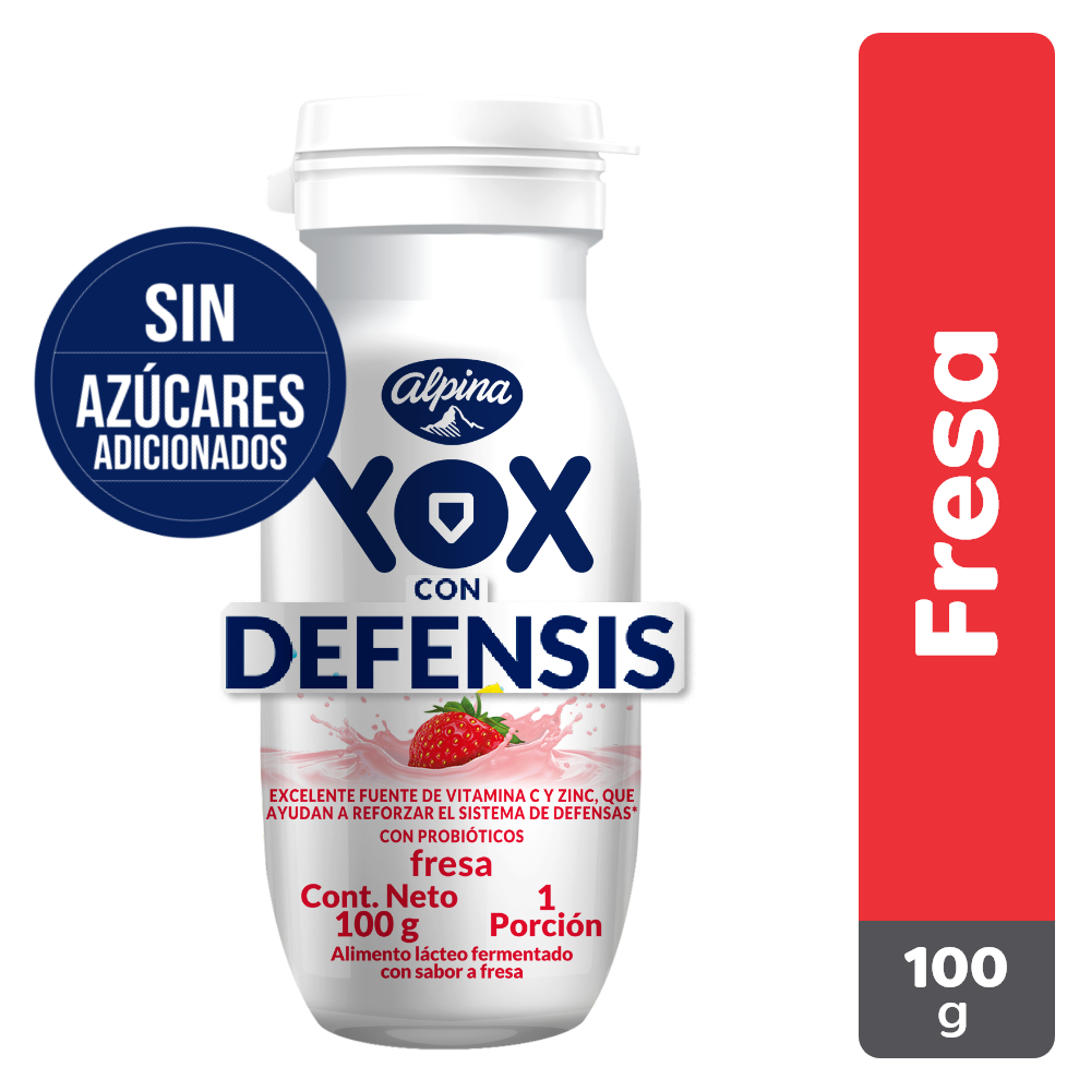 Yox Defensis Fresa Sin Azúcar 100Gr