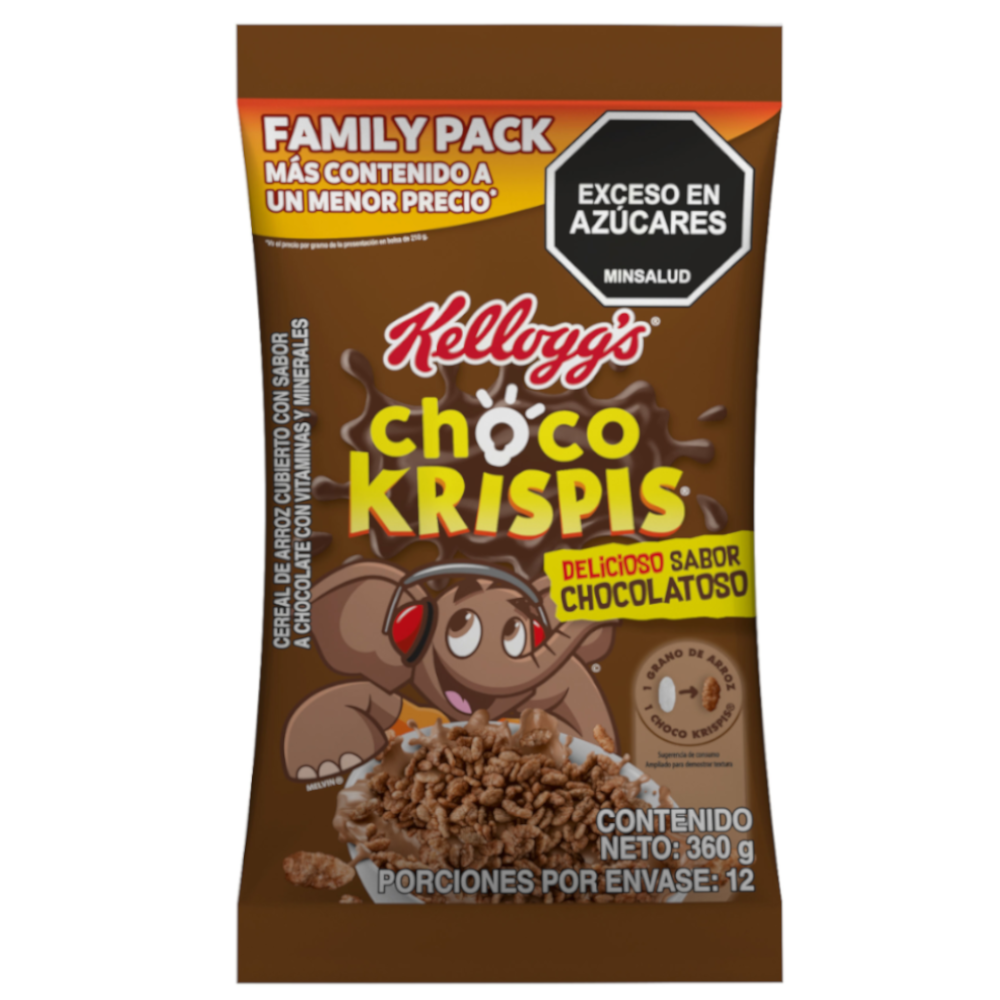 Cereal Chocokrispis Kellogg's  Bolsa 360Gr