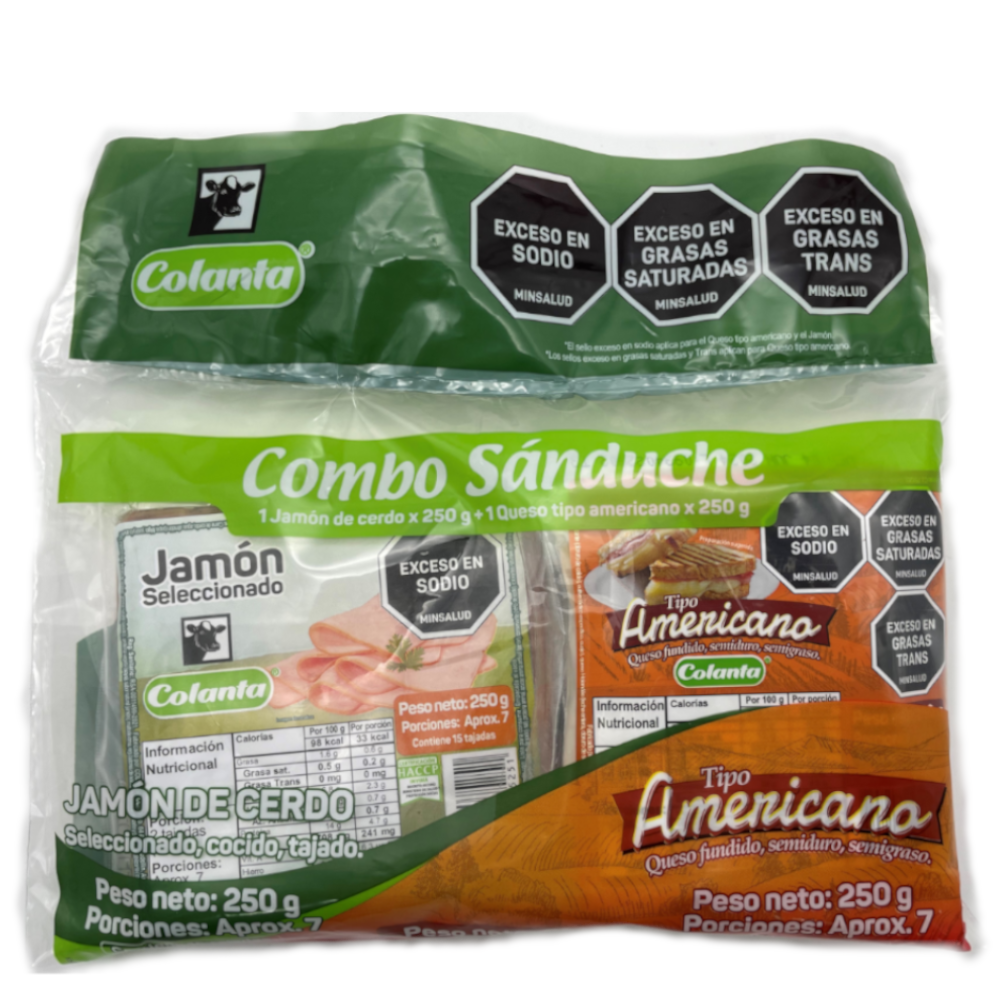 Combo Colanta 250Gr + Queso Tipo Americano 250Gr