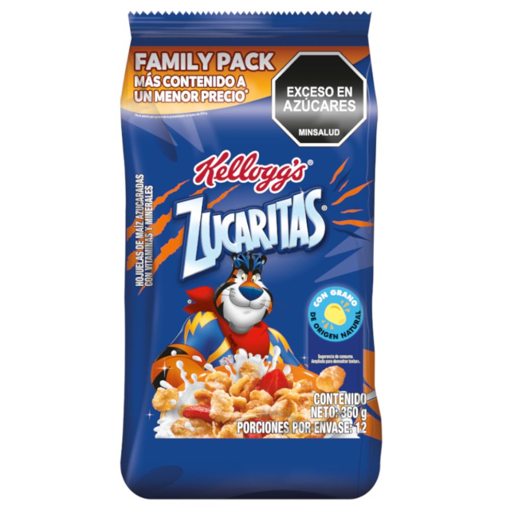 Cereal Zucaritas Kellogg's Bolsa 360Gr