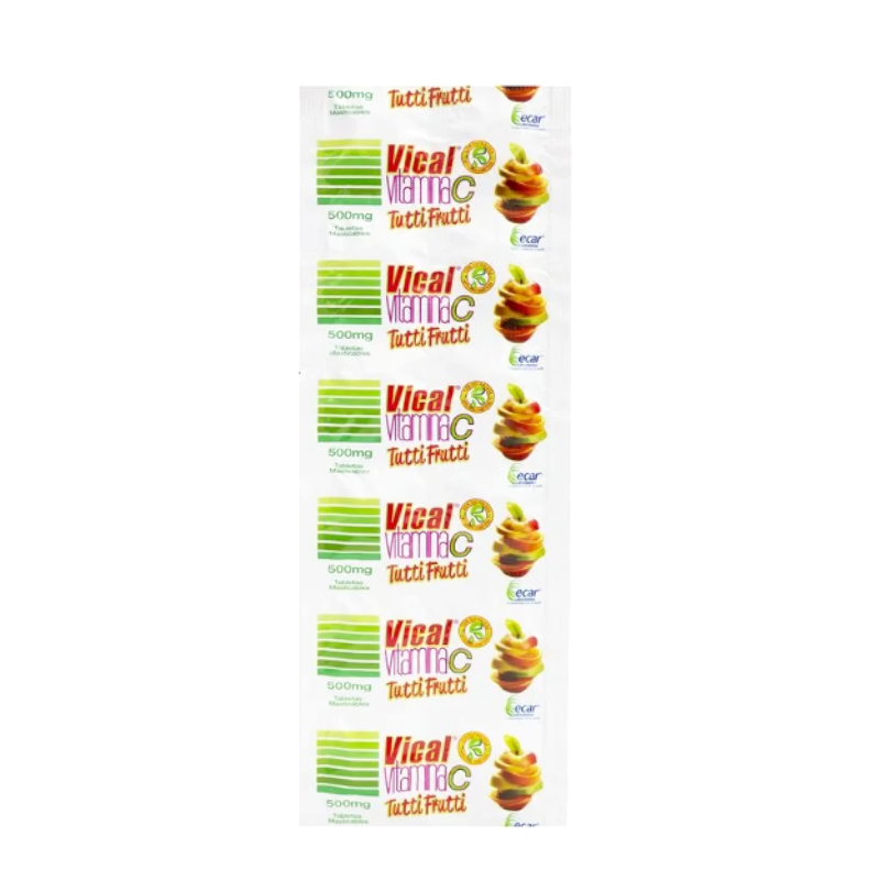 Vitamina C Vical Tutti Frutti Sachet 12 Unidades