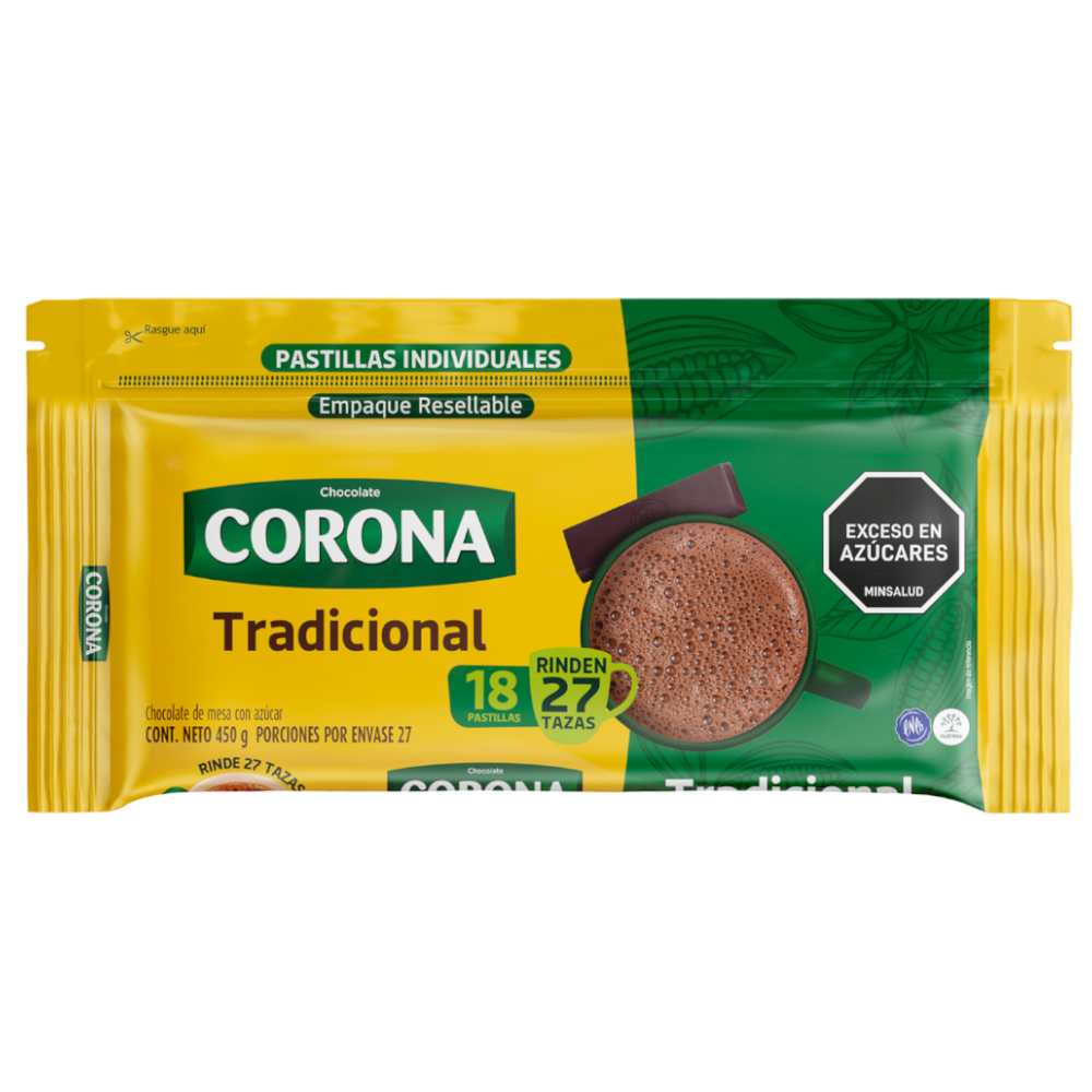 Chocolate Corona Tradicional 450Gr