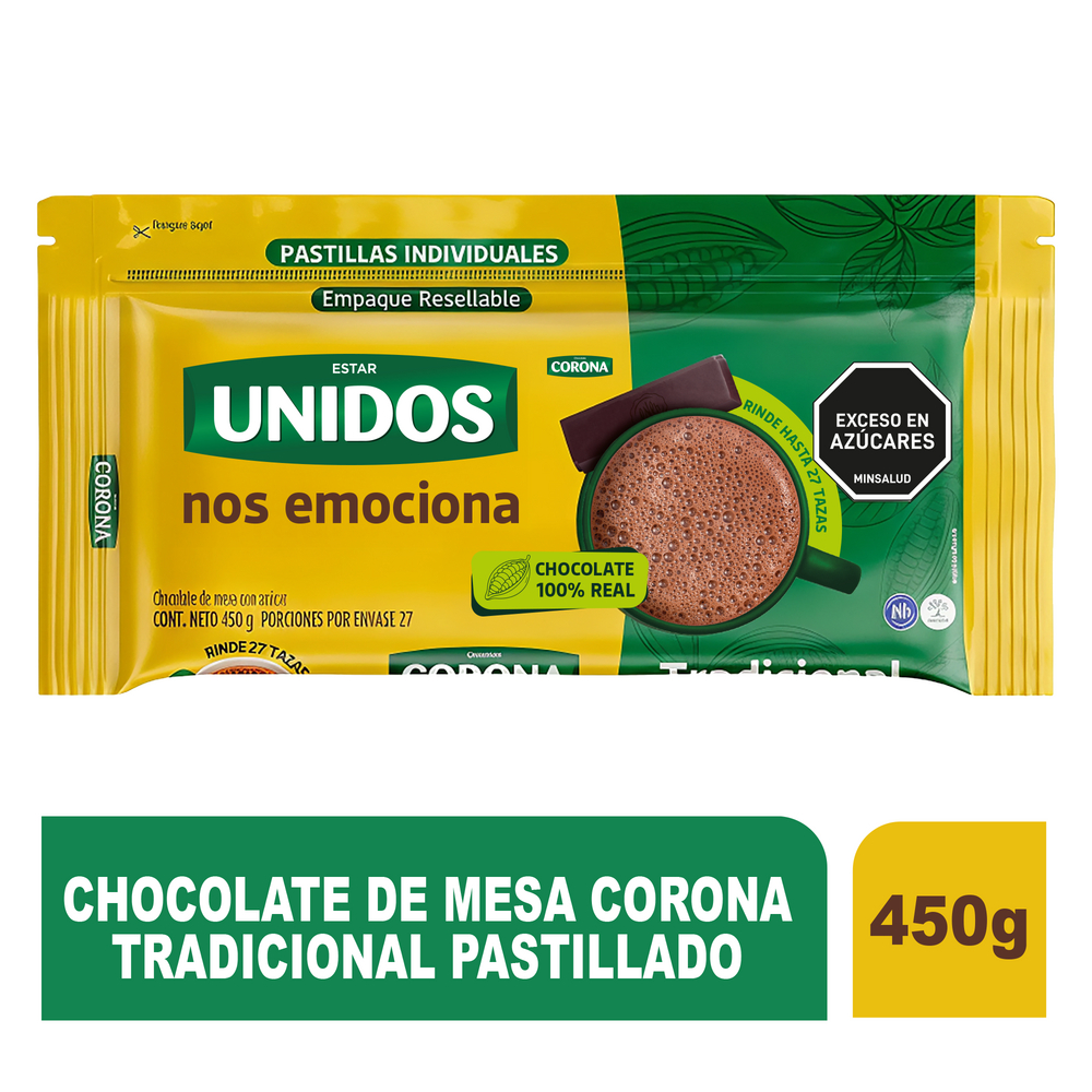 Chocolate Corona Tradicional 450Gr