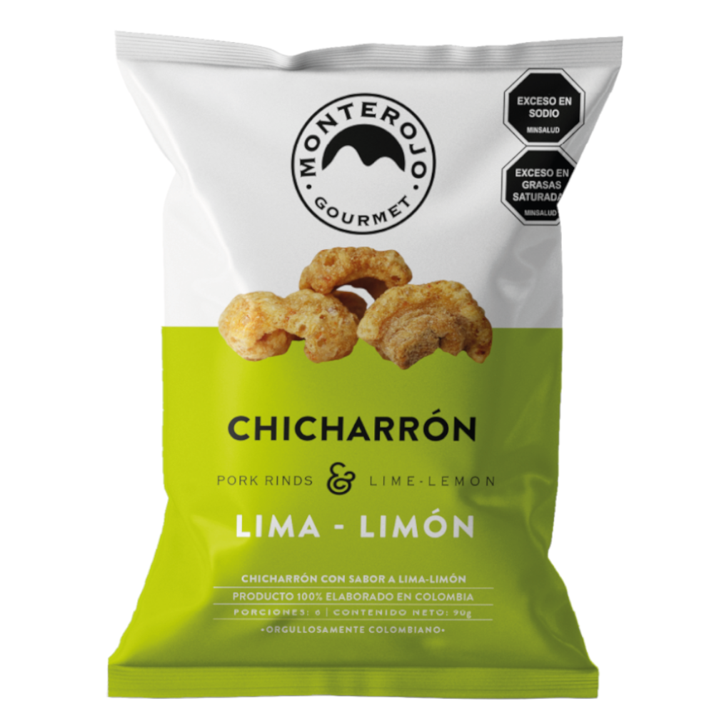 Chicharrón Lima Limón Monterojo Gourmet  90Gr