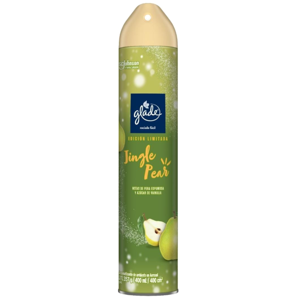 Ambientador Glade Jingle Pear Aerosol Navidad 400Ml Edición Limitada
