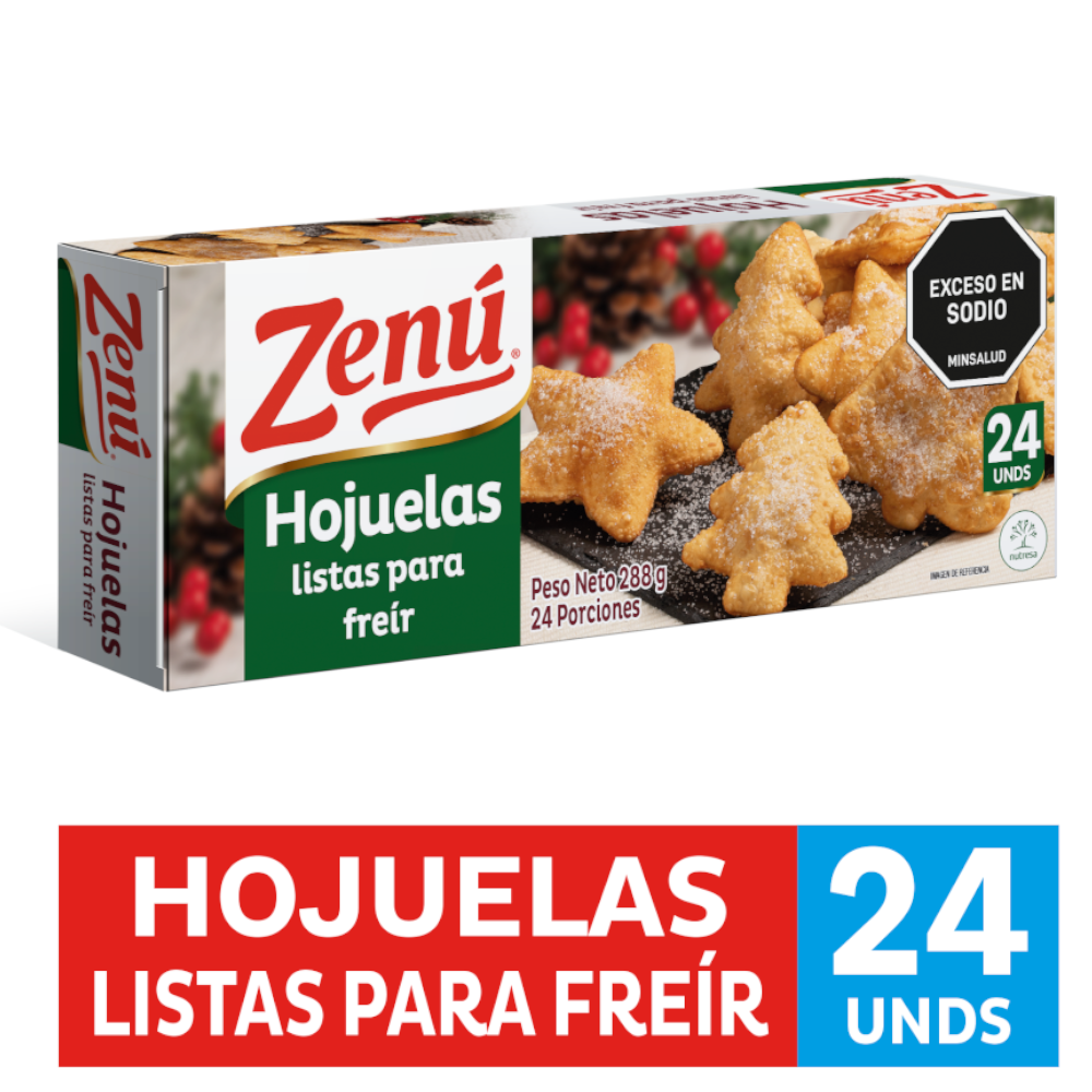 Hojuelas Listas Para Freír Zenú 24 Unidades 288Gr