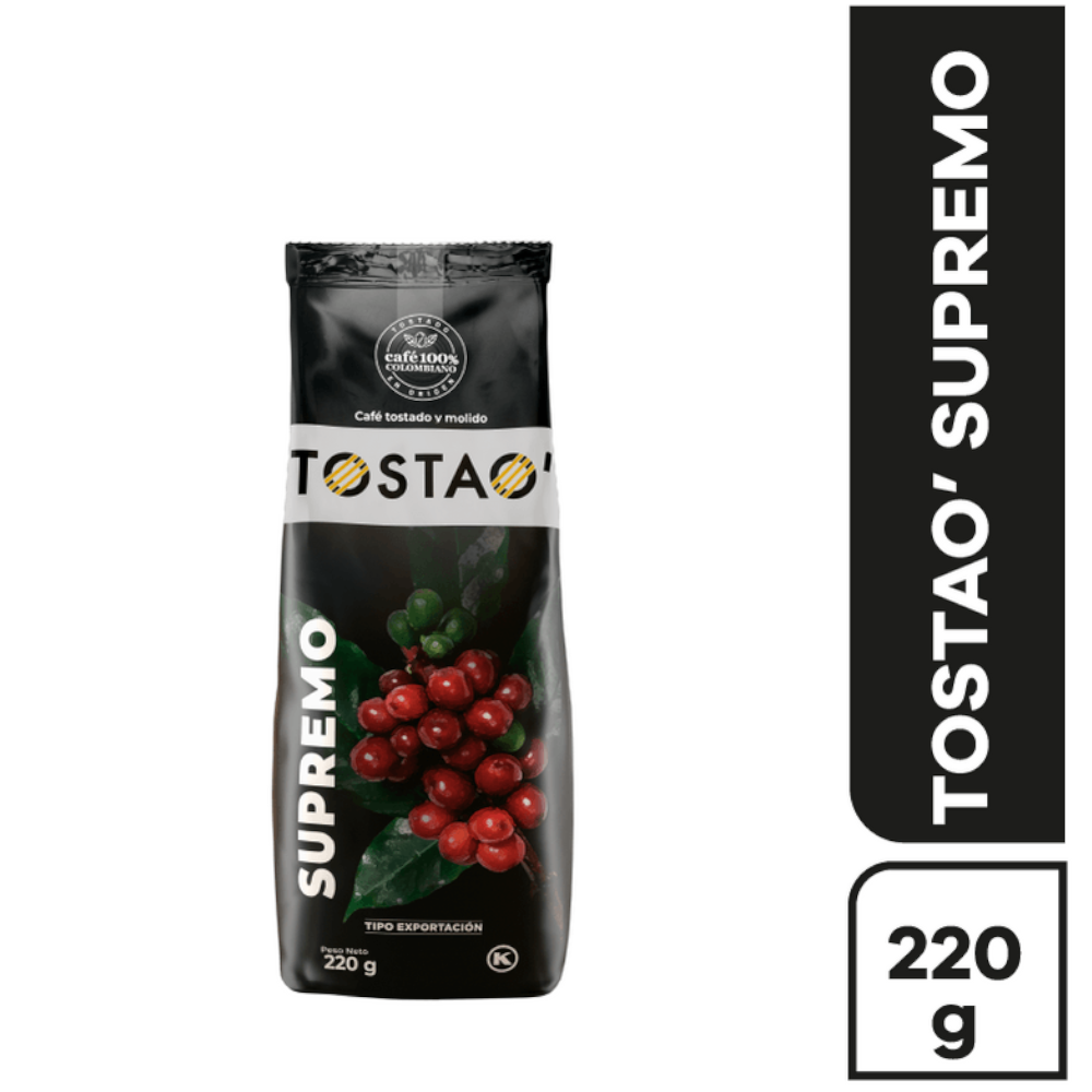 Café Tostao Supremo Molido 220Gr
