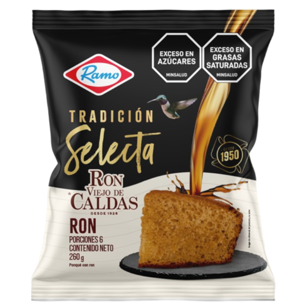Ponqué Ramo Tradición Selecta Ron Viejo De Caladas 260Gr