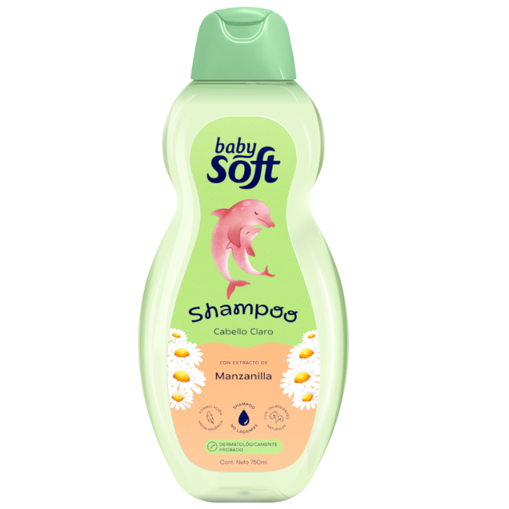 Shampoo Baby Soft Cabello Claro Extracto De Manzanilla 750Ml