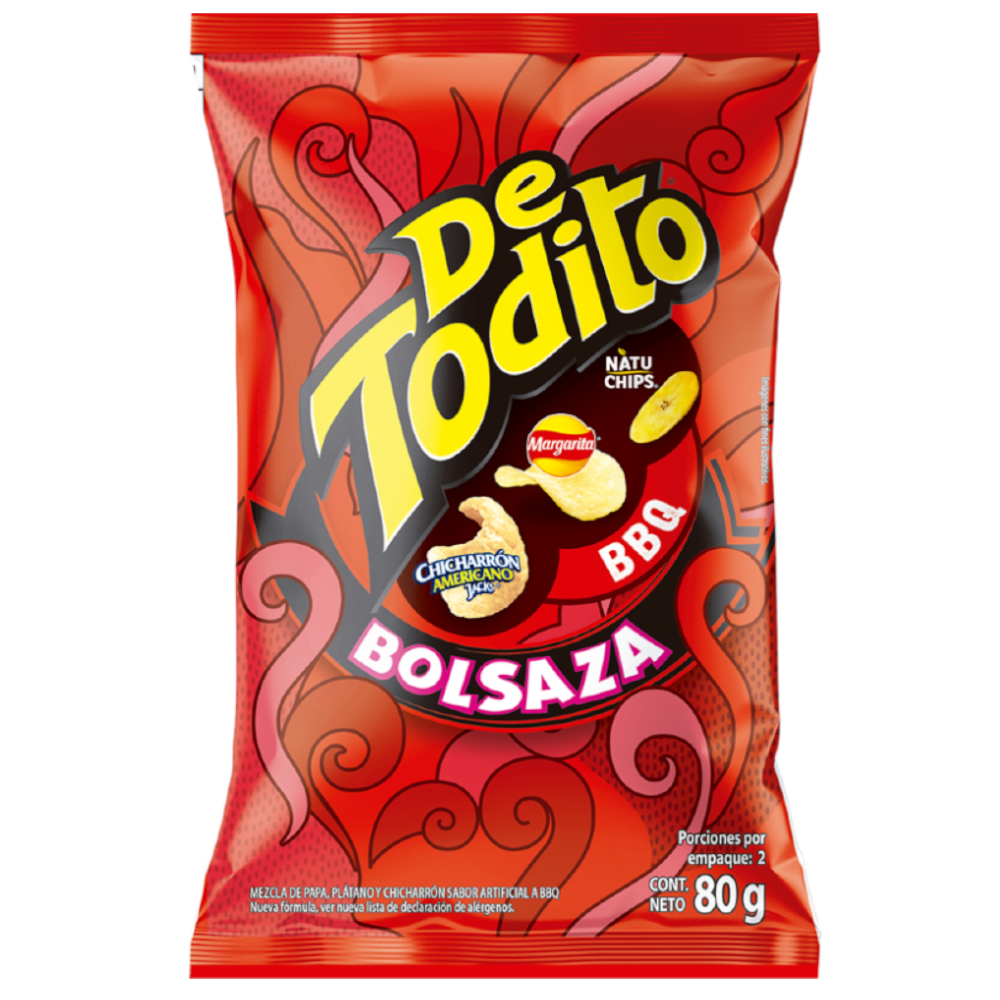 Detodito BBQ Bolsaza 80Gr