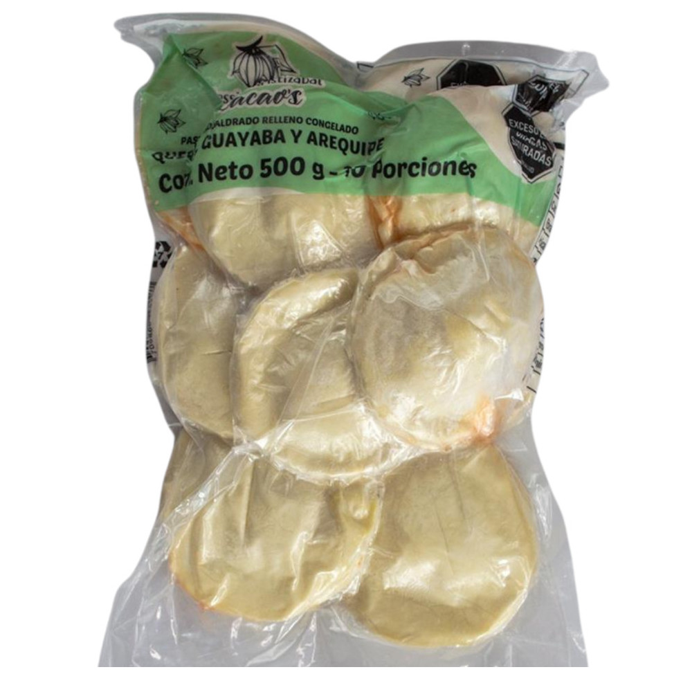 Pastel Guayaba y Arequipe Cacao's 10 Unidades 500Gr
