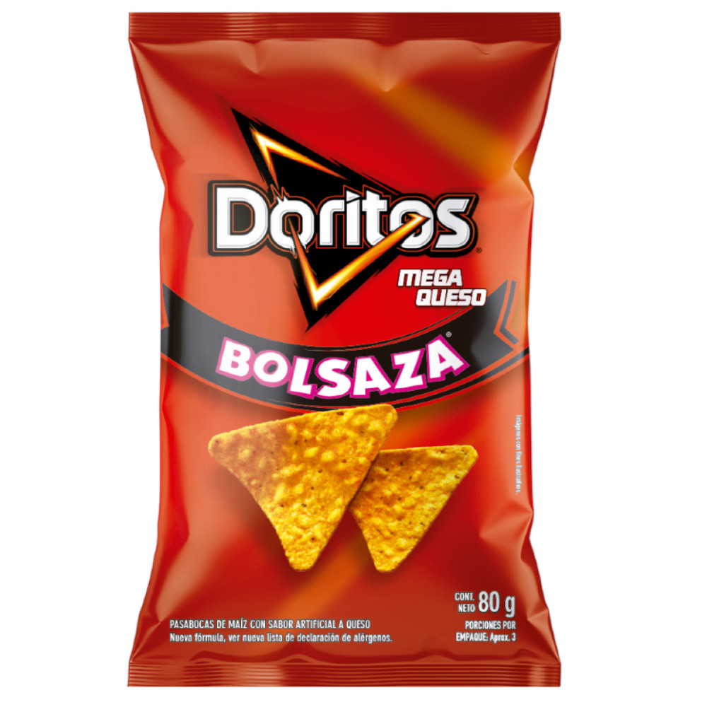Doritos Mega Queso Bolsaza 80Gr