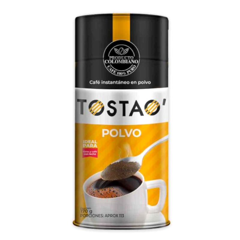 Café Tostao Instantaneo En Polvo Frasco 170Gr
