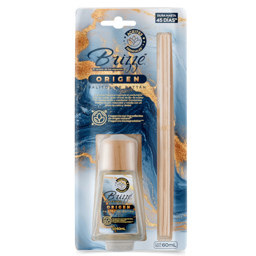 Ambientador Brizzé Palitos Rattán Origen 60Ml