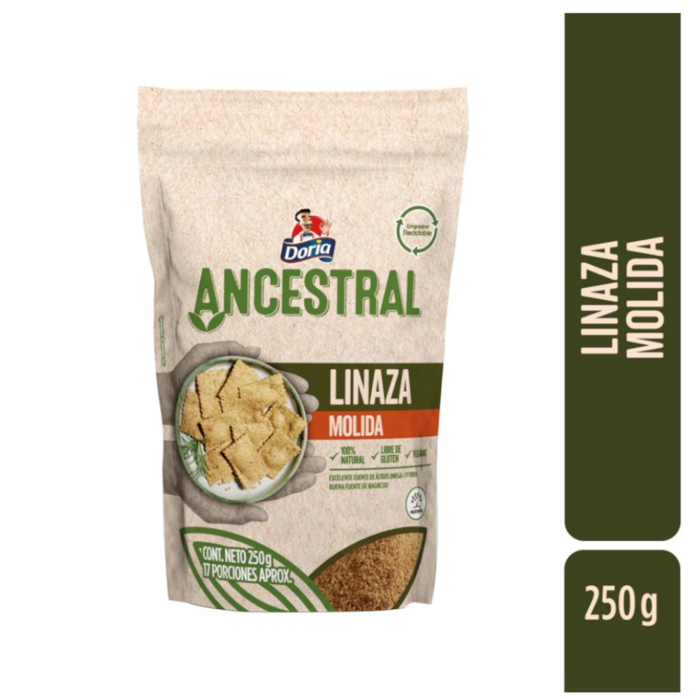 Linaza Molida Ancestral Doria Doypack 250Gr