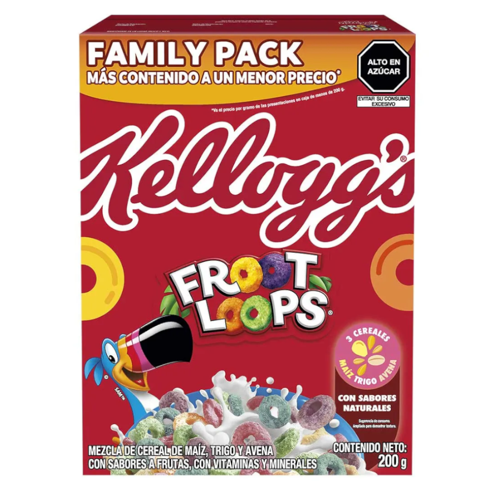 Cereal Kellogg's Froot Lops  200Gr