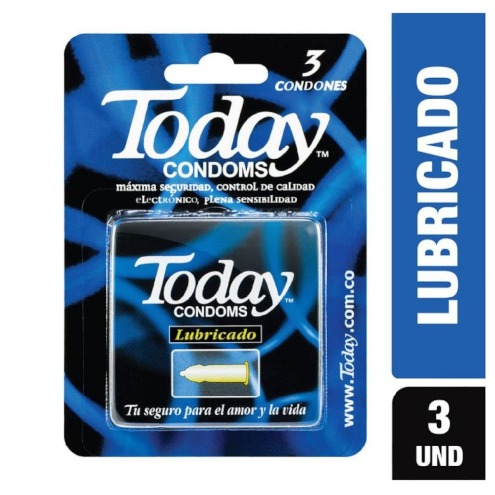 Condones Today Lubricado 3 Unidades