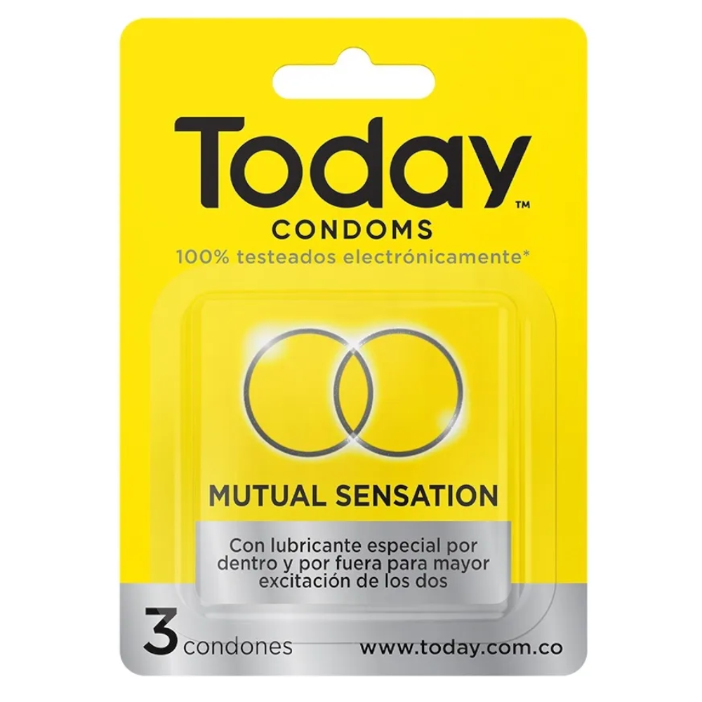 Condones Today Mutual Sensation 3 Unidades