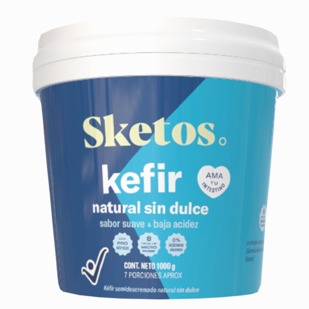 Kefir Sketos Sabor Natural Sin Dulce 1000Gr