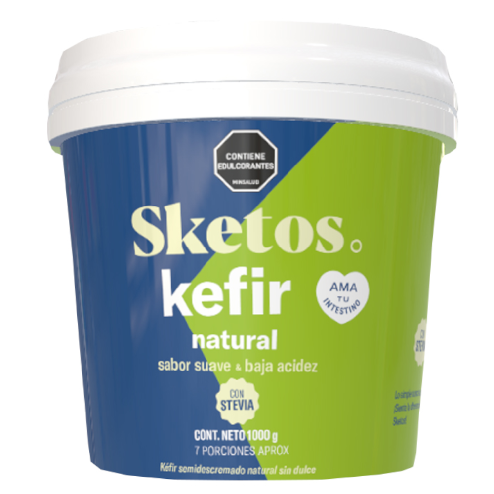 Kefir Sketos Sabor Natural Con Stevia 1000Gr
