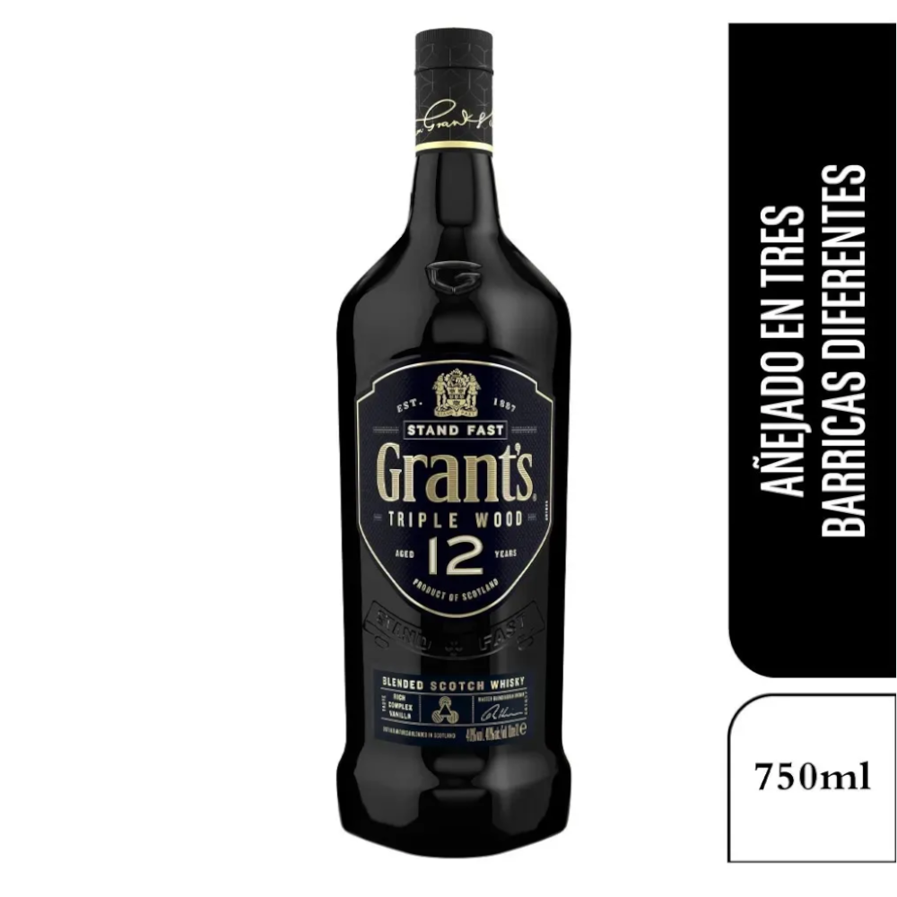 Whisky Grant's Triple Wood 12 Años 750Ml