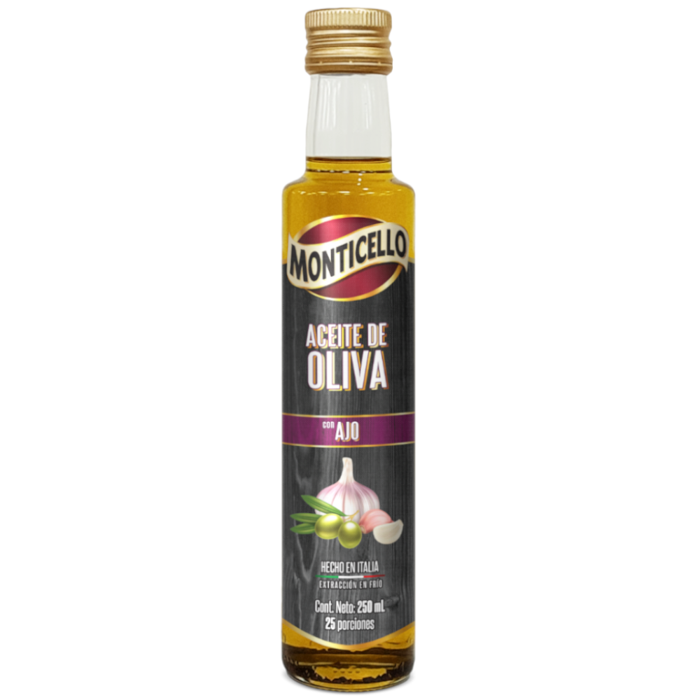 Aceite Oliva Con Ajo Monticello 250Ml