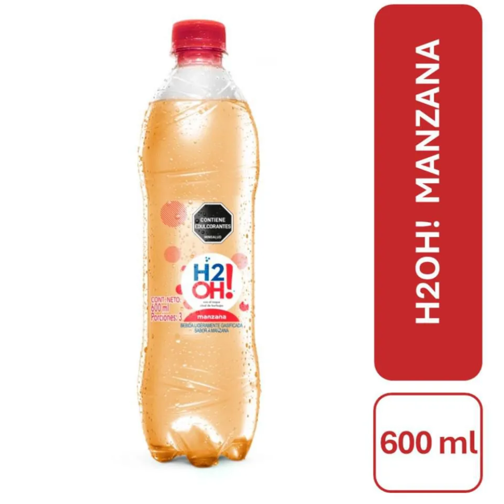 Agua H2O Manzana Pet 600Ml