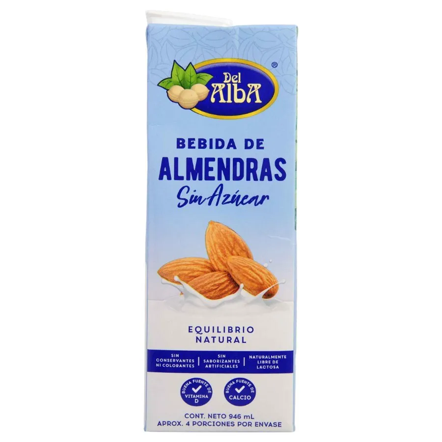 Bebida  Almendras Del Alba Sin Azúcar Tetrapak 946Ml
