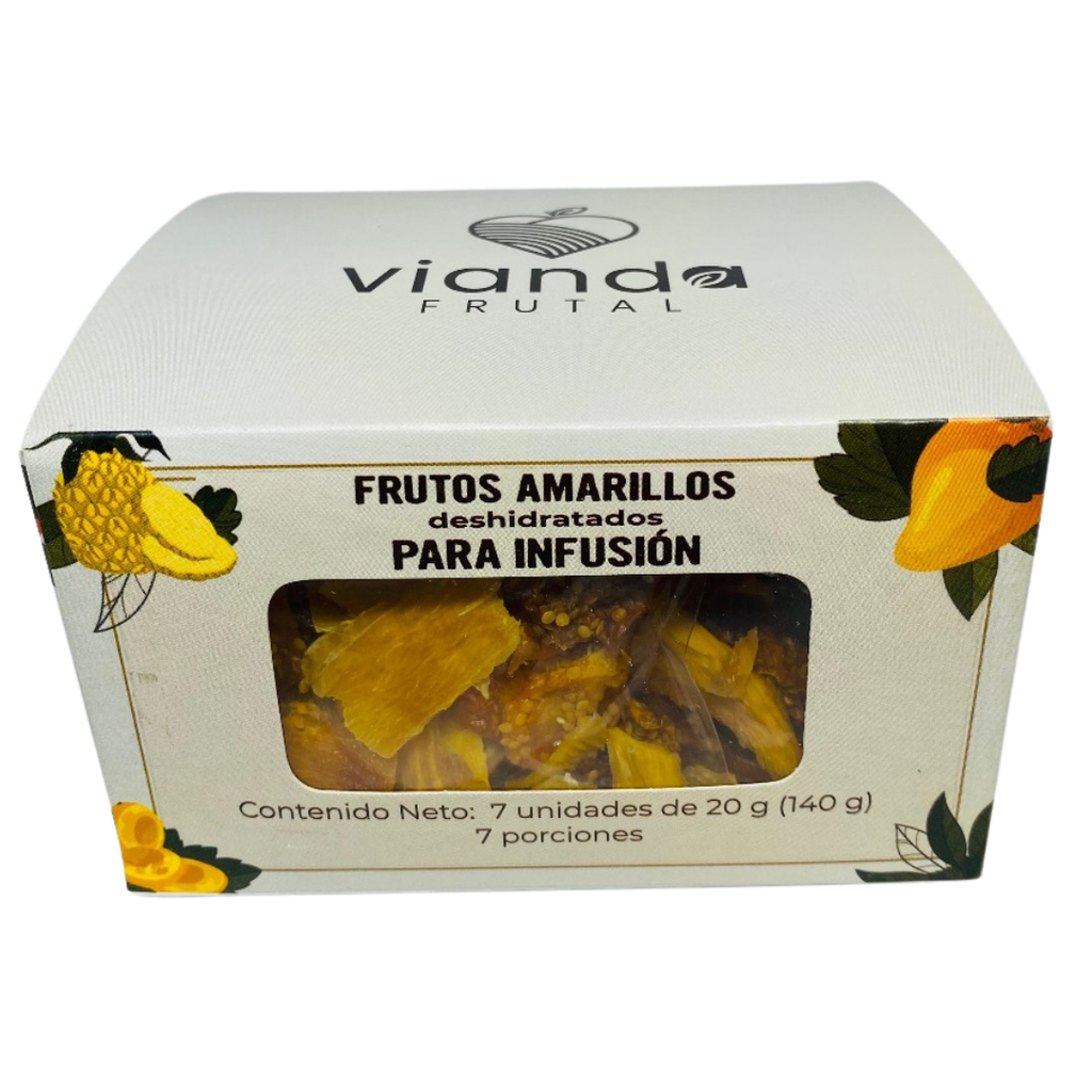 Frutos Amarillos Deshidratados  Para Infusión Vianda 7 Unidades 140Gr